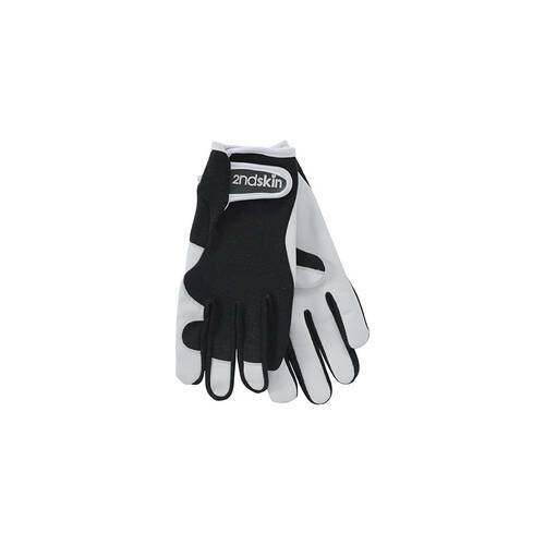 2pc Annabel Trends Second Goat Skin Gloves Unisex 25x11cm - Black