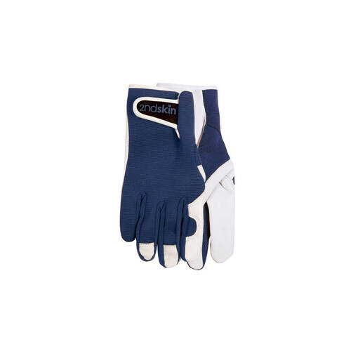 2pc Annabel Trends Second Goat Skin Gloves Unisex 25x11cm - Navy