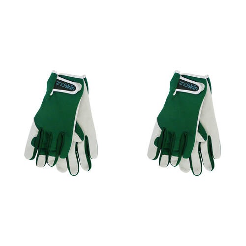 4pc Annabel Trends Second Goat Skin Gloves Unisex 25x11cm - Smokey Pine