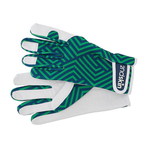 2pc Annabel Trends Second Goat Skin Gloves Unisex 25x11cm - Design Zig Zag