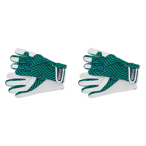 4pc Annabel Trends Second Goat Skin Gloves Unisex 25x11cm - Design Zig Zag