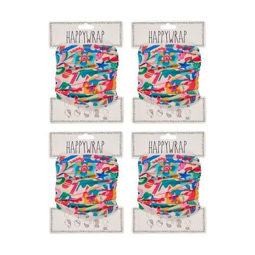 4PK Annabel Trends Happywrap Women's Hair Accessory 50x25cm Fiesta