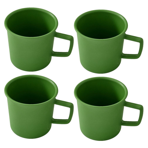 4PK Eco Soulife All Natural Outdoor Camper Reusable Cup Green