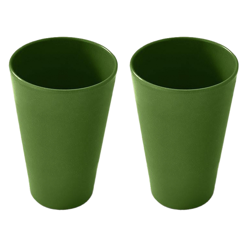 2PK Eco Soulife All Natural Outdoors Camping 400ml Cup Green