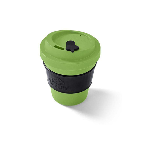 Eco Soulife All Natural Bio Sip 350ml Coffee Cup w/Lid Lime Green