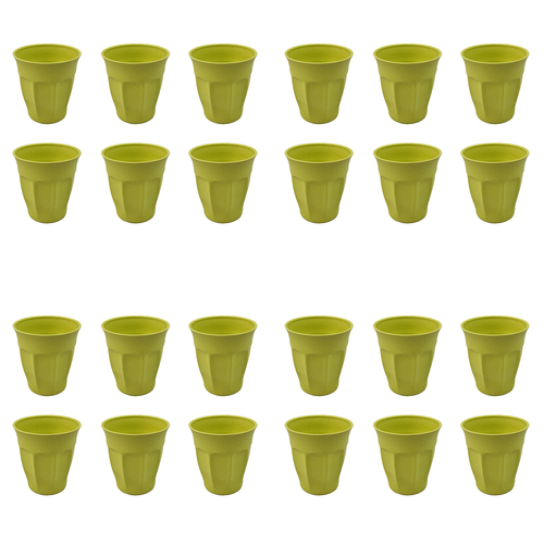 4x 6pc EcoSouLife Bamboo Cafe Latte Standard Lime 235ml