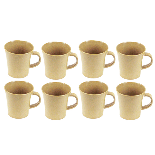 2x 8pc EcoSouLife Rice Husk/Melamine Soul Reusable Mug 296ml