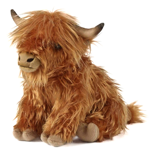 Living Nature Naturli Highland Cow Large with Sound 30cm