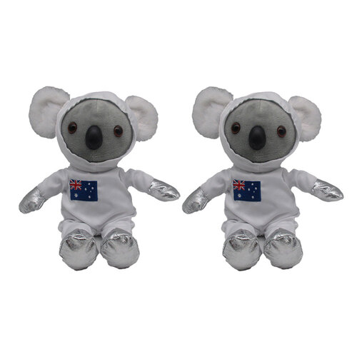 2x Australian Koala Astronaut Plush Kids Stuffed Animal Toy 0m+