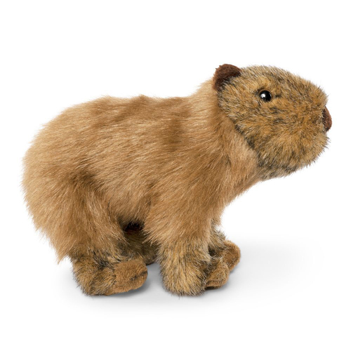 Living Nature 20cm Capybara Stuffed Animal Plush Kids Toy Brown