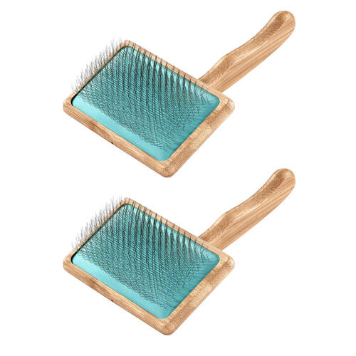 2PK Artero Nature Collection Supersoft Slicker Pet Grooming Brush w/ 16mm Pin XS