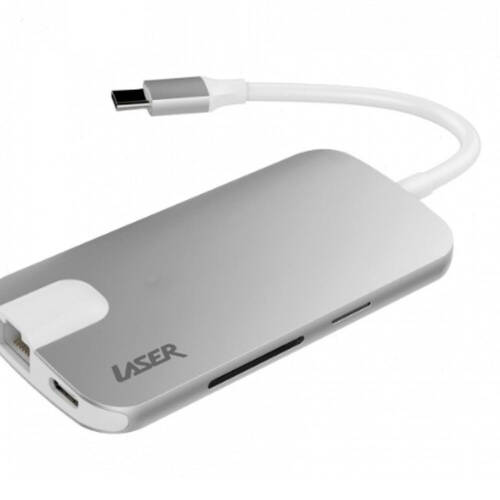 Laser USB Type C to USB-3.0 USB-C SD Card Reader HDMI Ethernet