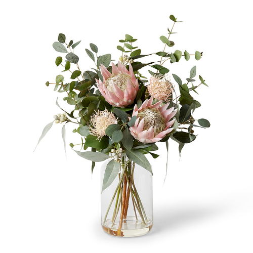 E Style Protea Pin Mix in Tillie Vase - 41 x 41 x 70cm