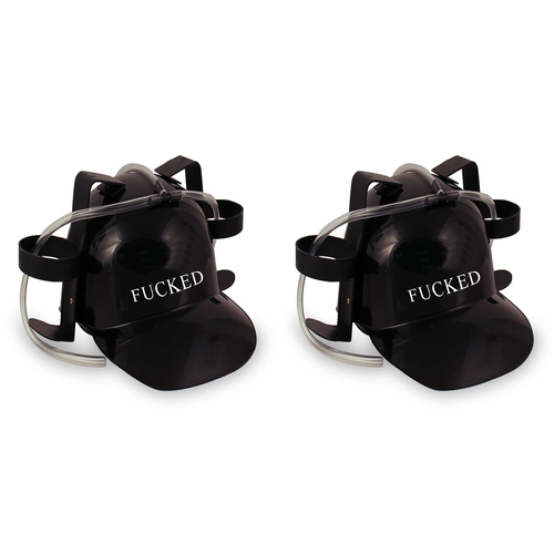 2PK F*cked Drinking Hat Adult Bucks/Hens Novelty Party Gift 18+