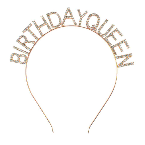 Rose Gold Birthday Queen Ladies Headband Party Gift