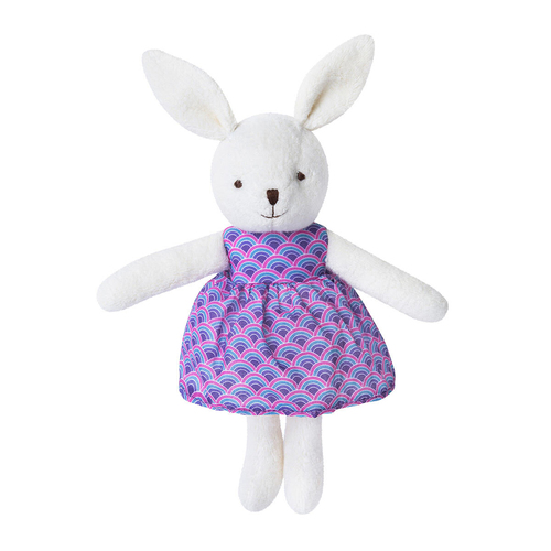 Apple Park Cotton 26cm Little Plush Bunny Kids Cuddle Toy White 0+