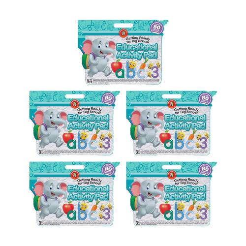 5PK Learning Can Be Fun Getting Ready for Big School Educational Activity Pad 4y+
