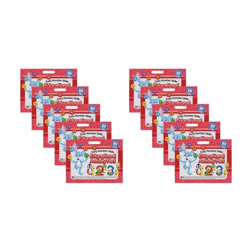 10PK Learning Can Be Fun Early Number Skills Kids Educational Activity Pad 3y+