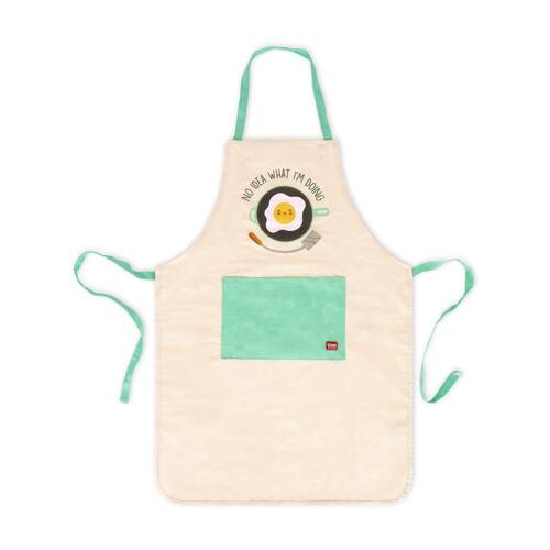 Legami Apron Super Chef Egg w/Front Pocket & Drawstring Cooking Accessory