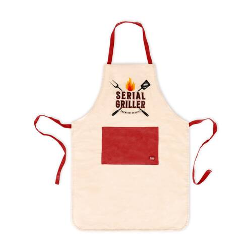 Legami Apron Super Chef Serial Griller w/Front Pocket & Drawstring Cooking