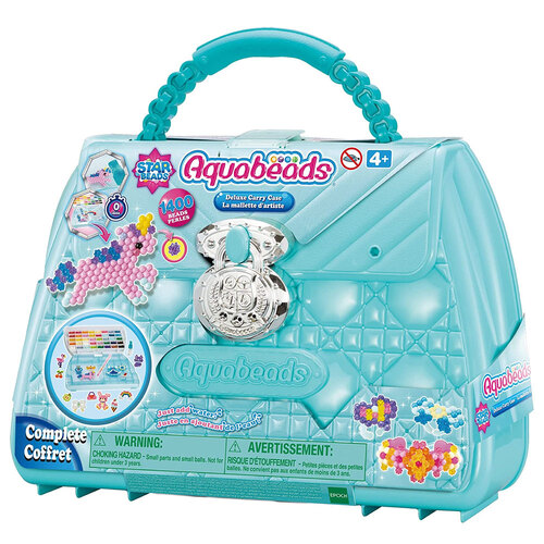 Aquabeads Deluxe Carry Case Set Arts/Craft Toy Kit Kids 4y+