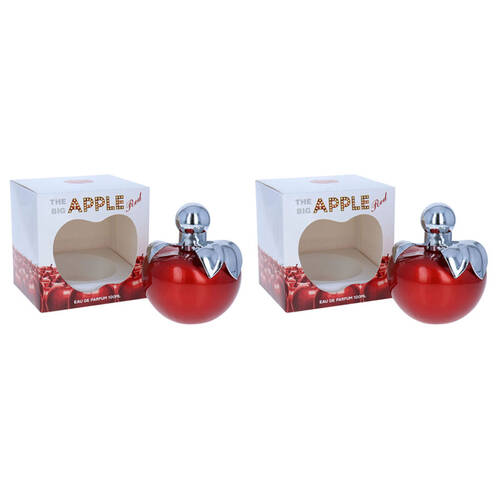 2PK The Big Apple Red Apple EDP Eau De Parfum Spray For Women 100ml