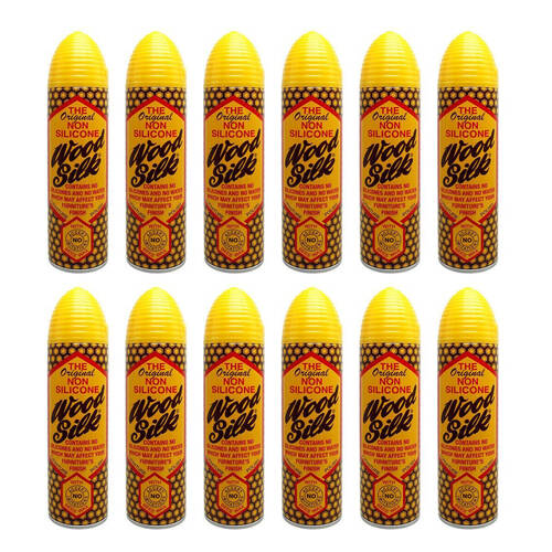 12x The Original Non Silicone Wood Silk Spray 225ml Cleaner