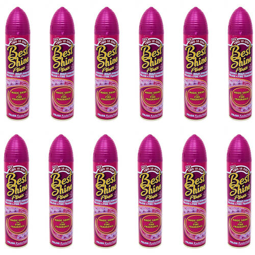 12PK Two in One Best Shine Plus Polish Cleaner Multi-Surface 300ml
