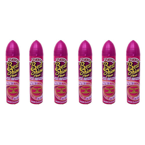 6PK Two in One Best Shine Plus Polish Cleaner Multi-Surface 300ml