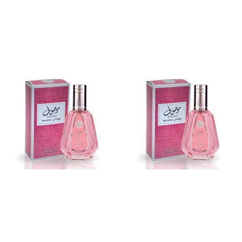 2PK Ard Al Zaafaran Mousuf Wardi Scent Fragrance Eau de Parfum For Women 50ml