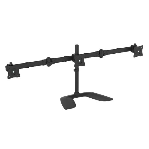 Star Tech Triple Monitor Stand - Steel - For up to 27in Monitors