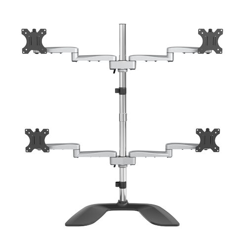 Star Tech Quad-Monitor Stand - For up to 32" VESA Mount Monitors