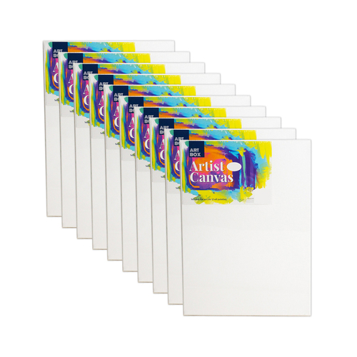 10PK Art Boxd 30cm Thins Artist Acrylic & Oil Painting 280gsm Canvas - White