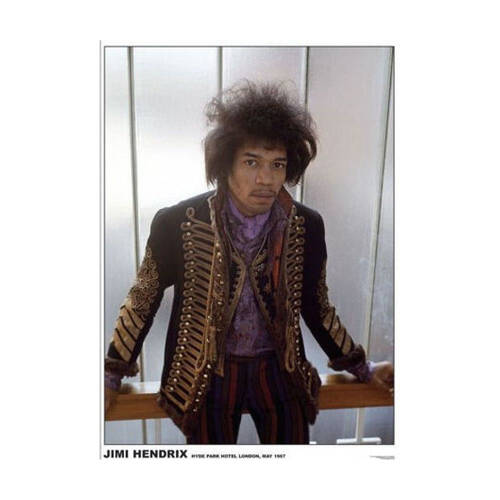 Impact Merch Jimi Hendrix Euro Poster 80.5x59.5cm Wall Decor