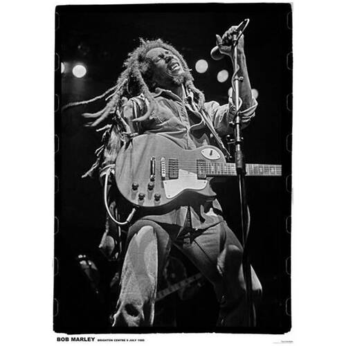 Bob Marley Europe Concert Wall Poster 59.5 x 80.5cm Black and White