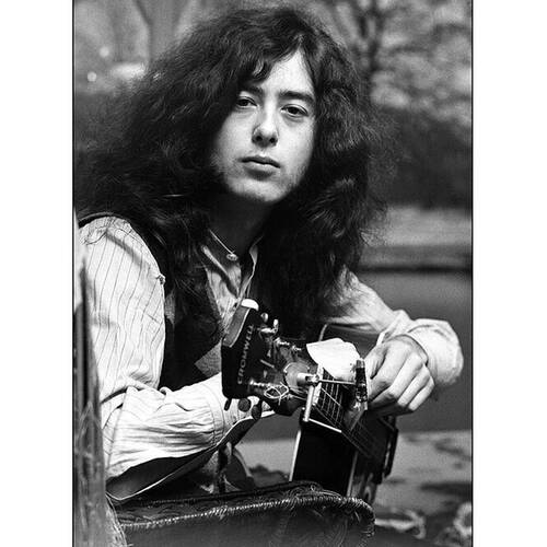 Jimmy Page Europe Concert Wall Poster 59.5 x 80.5cm Black and White