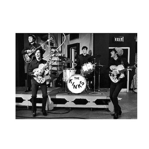 The Kinks Europe Concert Wall Poster 59.5 x 80.5cm Black and White