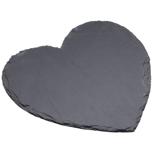 Artesa Rustic Slate Heart Shaped Serving Platter/Tray Charcuterie/Entree