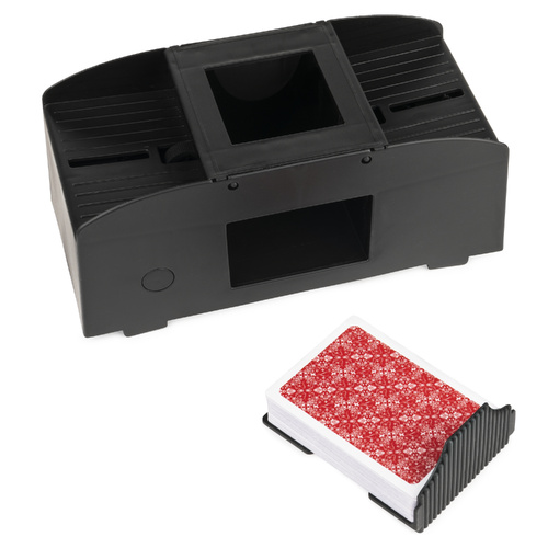 Classic Games Automatic Card Shuffler Machine - Black 3+
