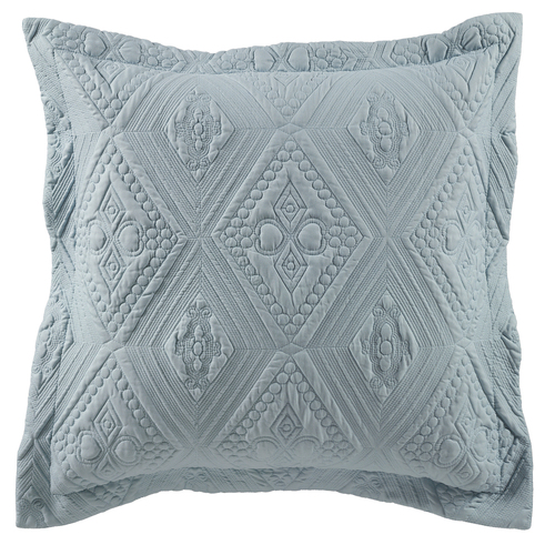 Bianca Aspen Polyester 65x65cm European Pillowcase Cover Case Rectangle Sky Blue