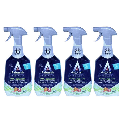 4PK Astonish Specialist Extra Strength Antibacterial Surface Cleanser 750ml