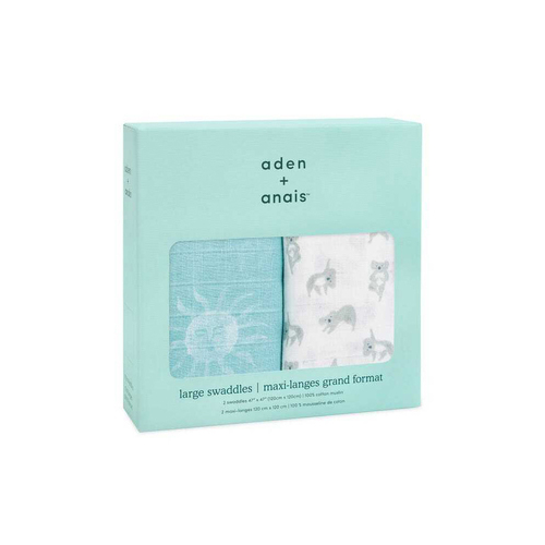 2PK Aden Anais Now Zen 120cm Swaddles Baby/Infant Blanket