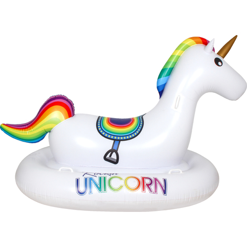 Airtime 215x126cm Rocking Unicorn w/ 6 Plastic Handles Inflated