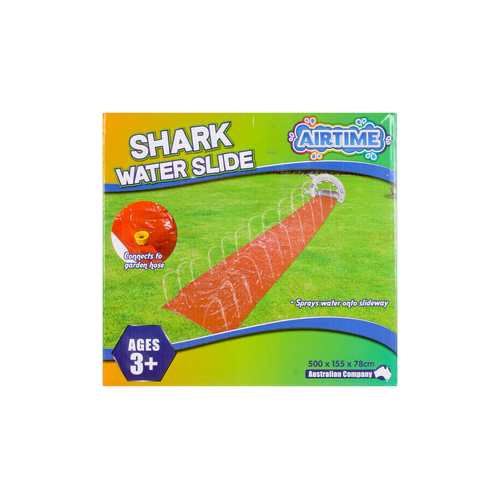Airtime 500x155cm Inflatable Shark Water Slide Outdoor Toy