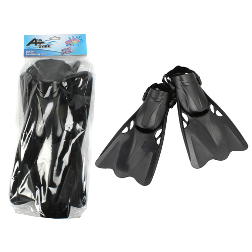 Airtime Swimming Fins Adult Pool/Beach Equipment  - Black
