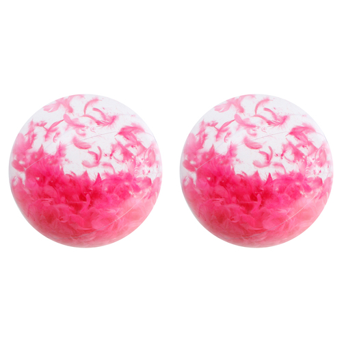 2x Airtime 60cm Light As a Feather Beach Ball Fun Outdoor Toy - Pink