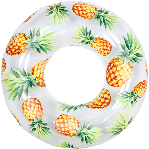 Airtime 90cm Ultra Clear Pineapple Fruit Swim Ring Toy