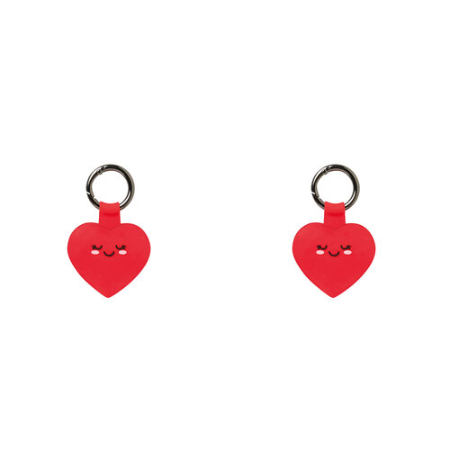 2PK Legami Holder Key Ring/Tracker Case Accessory For AirTag - Heart