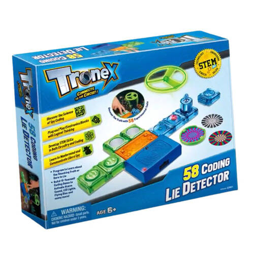 Tronex 58 Coding Lie Detector Kids Educational Science Kit 6y+
