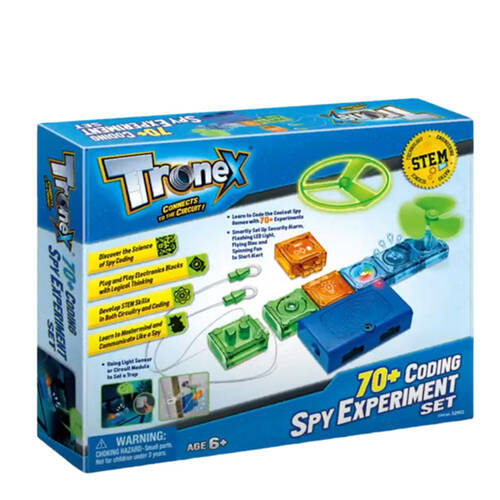 Tronex 70+ Coding Spy Experiment Set Kids Educational Science Kit 6y+